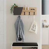 Livetastic Stenski Obešalnik Eleva, Barva Hrasta, Antracit | Shoptok.si