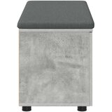 Klupa za hodnik s jastukom Betonsko Siva 100 x 38 x 46 cm | Eponuda.com