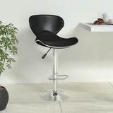  Barski stolac od umjetne kože crni