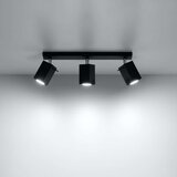  Stropna svetilka MERIDA 3 črna, (21347633) | Shoptok.si