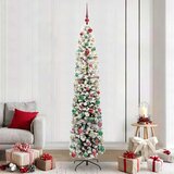 vidaXL Umestno božično drevo Zelena 240 cm PVC in Jeklo in Plastika | Shoptok.si