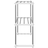  Polica za mikrovalnu pećnicu bijela 51 x 27 x 63 cm aluminijska | shoptok.hr
