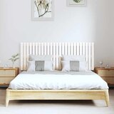 Zidno uzglavlje bijelo 159,5x3x60 cm od masivne borovine | Eponuda.com