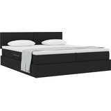  Krevet s od storage s madracem Crna 180 x 200 cm Lažna koža | shoptok.hr