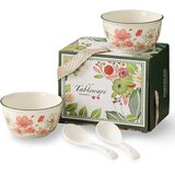 ASCH Set činija sa kašičicama Nice, 2 komada, Beli Cene