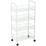 Kolica za Povrće Confortime Bijela Metal 4 Police 36 x 26 5 x 86 cm (5 kom.) | shoptok.hr