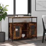 vidaXL Komoda dimljeni hrast 100x35x80 cm inženirski les Cene