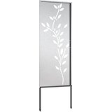  Privatnost u vrtu Cvjetni Srebrno 50 x 140 cm Nehrđajući čelik | shoptok.hr