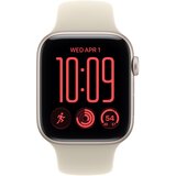 Apple Watch SE 3 GPS 44 mm M/L MJL54ZR/A Aluminijasto ohišje Polarstern športni trak pesek | Shoptok.si