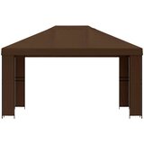 Gazebo 4 × 3 m Smeđa Poliester i čelik 190 gsm | shoptok.hr