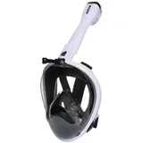 Maska full face white black U