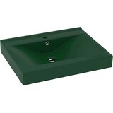  Luksuzni umivaonik mat tamnozeleni 60 x 46 cm keramički | shoptok.hr