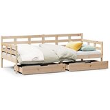 vidaXL Dnevni krevet s ladicama bez madraca 90 x 190 cm masivno drvo | shoptok.hr
