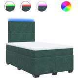  Krevet box spring s madracem tamnozeleni 120x190 cm baršunasti | shoptok.hr