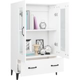  Visoka komoda bijela 70 x 31 x 115 cm od konstruiranog drva | shoptok.hr