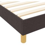 vidaXL Okvir za krevet Tamno smeđa 120 x 190 cm tkanina | shoptok.hr