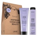 Lakmé Teknia White Silver Pack šampon + maska za platinasto blond in sive lase 300 ml + 250 ml | Shoptok.si