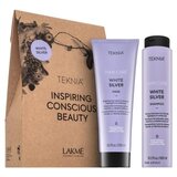 Lakmé Teknia White Silver Pack šampon + maska za platinasto plavu i sijedu kosu 300 ml + 250 ml | shoptok.hr