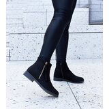 Gemre Black insulated eco-suede ankle boots Paien Cijene