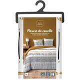 Douceur d intérieur Gorčično rumena/bela bombažna posteljnina za zakonsko posteljo/podaljšana 240x220 cm Chicago – | Shoptok.si