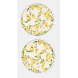 Sinsay Keramički tanjuri s motivom limuna 2 pack | shoptok.hr