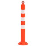 vidaXL Stupovi za kontrolu prometa s lancem 10 kom 75 cm PE | shoptok.hr