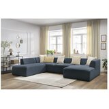 Bobochic Paris Tamno plava kutna garnitura (s lijevim kutom/u obliku slova "U") Megeve – | shoptok.hr