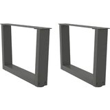  Noge za klub stolić V-oblika 2 kom antracit 60 x (30-31,3) cm čelik | shoptok.hr