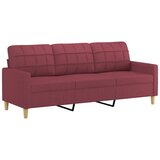  2-dijelni set sofa s jastucima crvena boja vina od tkanine | shoptok.hr