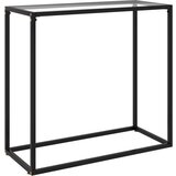  Konzolni stol prozirni 80 x 35 x 75 cm od kaljenog stakla | shoptok.hr