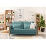 Niels Andersson ZOFA S POSTELJNO FUNKCIJO, modra, barve bukve les, tekstil | Shoptok.si
