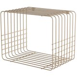 Mette Ditmer Denmark Bež metalna polica s vi&amp;scaron;e razina 38 cm Wire &amp;ndash; Slike