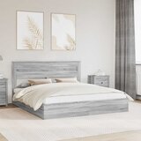  s od storage Siva Sonoma 180 x 200 cm Konstruirano drvo | shoptok.hr