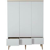 Qu-ax trokrilni ormar flow white & oak | shoptok.hr