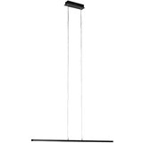 QAZQA Sodobna viseča svetilka črna 90 cm z LED - banda Cene