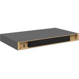  Plutajuće zidne police 4 kom sjajne sive 40 x 23 x 3,8 cm MDF | shoptok.hr
