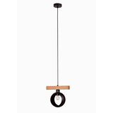  Duolla - Visilica na sajli IRONLINE 1xE27/15W/230V borovina/hrast/crna | Eponuda.com