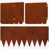  Ograda oko Travnjaka 10 pcs 103 x 25 cm Čelik Rđa | shoptok.hr