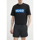 Hugo Kratke hlače moške, črna barva, 50511160