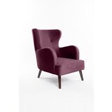Bonami Selection Vijoličen žameten fotelj z naslonom Noemye – | Shoptok.si
