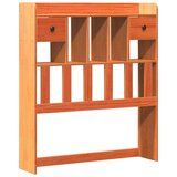  Knjižna postelja brez vzmetnice vošč. rjava 75x190 cm borovina, (21532597) | Shoptok.si