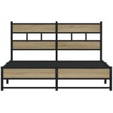  Metalni okvir kreveta bez madraca boja hrasta sonome 135x190 cm | Eponuda.com