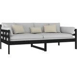  Dnevna postelja črna trdna borovina 90x190 cm, (20727145) | Shoptok.si