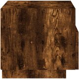  Noćni ormarić s LED svjetlima boja dimljenog hrasta 40x39x37 cm | Eponuda.com
