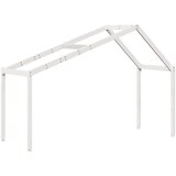  Visoki krevet s krovom bijeli 90 x 190 cm od masivne borovine | shoptok.hr