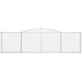  Lučne gabionske košare 15kom 400x30x100/120cm pocinčano željezo | shoptok.hr