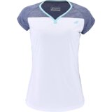 Babolat Dámské tričko Play Cap Sleeve Top Women White/Blue L Cene