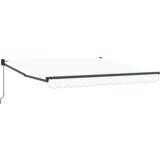 vidaXL Ročna Zložljiva Tenda Bela 300x250 cm, Tenda za zamenjavo blaga za okvir 3x2.5 m Bela | Shoptok.si