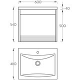 Pino Art lavabo sa ormarićem 60 Venus 0446H | ePonuda.com