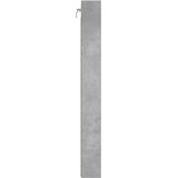  Vitrina siva boja betona 100x8,5x75 cm konstruirano drvo | shoptok.hr